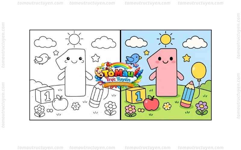 tô màu số 1