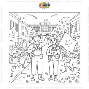 Tranh tô màu giải phóng miền nam