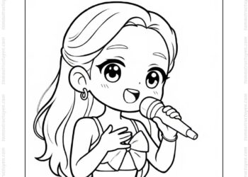 Tranh tô màu Jisoo Blackpink