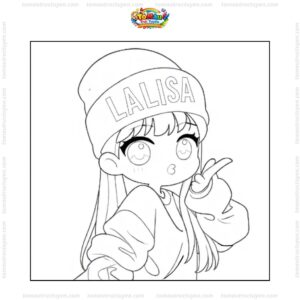 Tranh tô màu Lisa Blackpink Tranh tô màu Lisa Blackpink