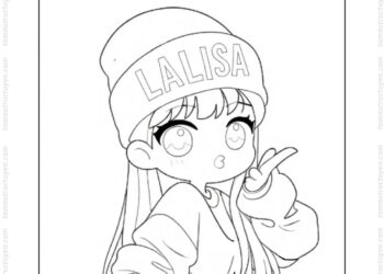 Tranh tô màu Lisa Blackpink