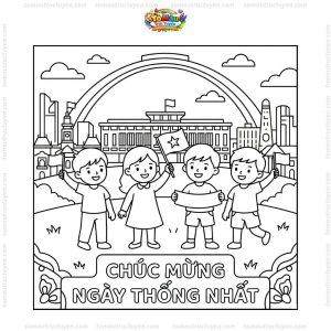 Tranh tô màu ngày thống nhất