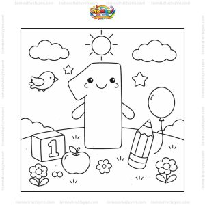 Tranh tô màu số 1 cơ bản